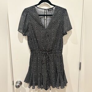 Sugarlips Black and White Heart Romper